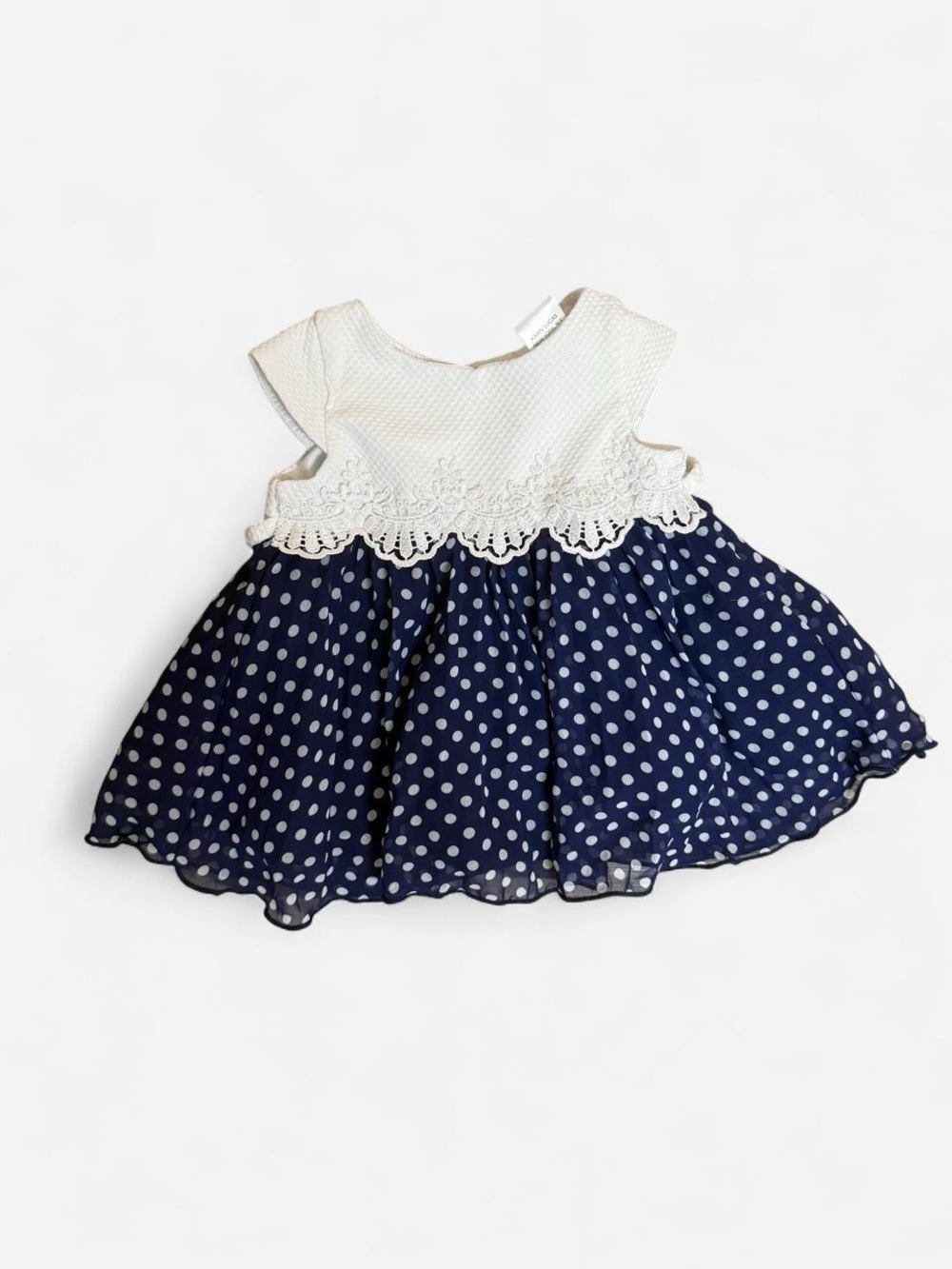 Sweet Heart Rose White Baby Lace Bodysuit (3/6M)